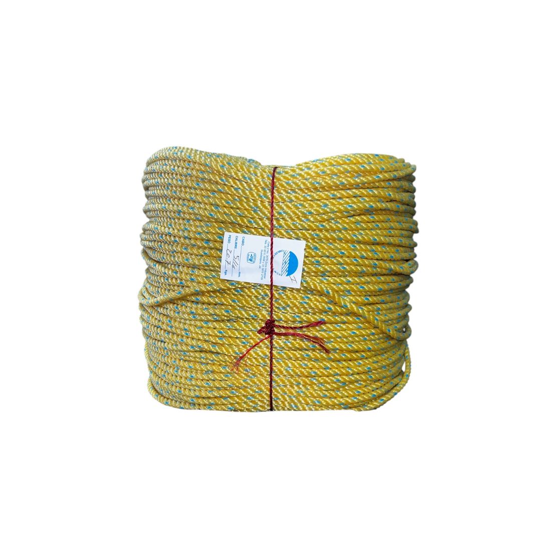 cabo de polietileno color amarillo 8 mm 5/16 (KILO)